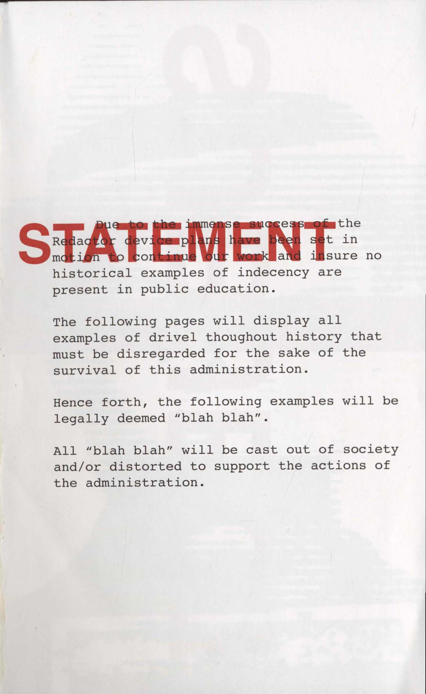 Blah Blah Manifesto Page 2